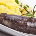 Assiette de boudin noir purée