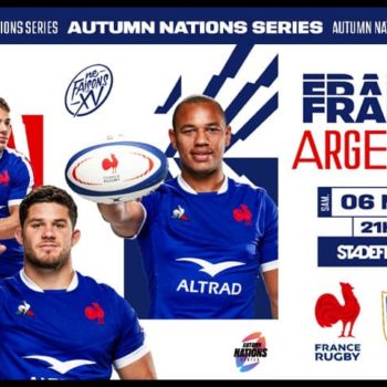 Affiche du match de rugby France-Argentine du 6 novembre 2021